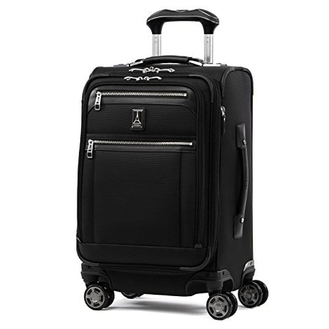 Travelpro Luggage Platinum Elite 20" Carry-On Expandable Business Spinner W/Usb Port, Shadow Black