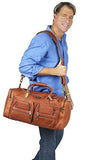 Claire Chase Executive Sport Duffel, Distressed Brown, One Size