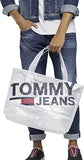 Tommy Jeans Summer Tote Mesh Womens Messenger Bag One Size Classic White