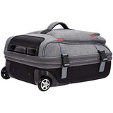 Amazon Basics Rolling Travel Duffel Bag Luggage with Wheels, Small, Grey