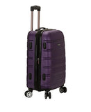 Rockland Luggage 20 Inch 28 Inch 2 Piece Expandable Spinner Set, Purple, One Size