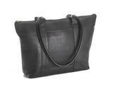 Clava Vachetta Leather Zip Tote (Vachetta Black)