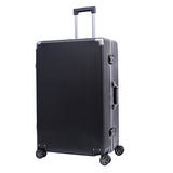 Aluminum Frame Luggage TSA Approved Suitcase Hardside PC Carry On Spinner 20", Black