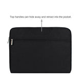 Arvok 17 17.3 Inch Water-resistant Canvas Fabric Laptop Sleeve With Handle Zipper Pocket/Notebook