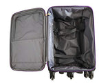 The Dance Angel Suitcase Carry-On Purple and Black"Purple Reign" (Rolling Dance Bag With Costume