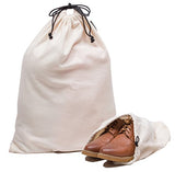 Misslo Set of 3 Cotton Breathable Dust-proof Drawstring Storage Pouch Bag