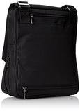 Baggallini Accord Crossbody Messenger Travel Bag with Organizational Pockets, Black, One Size