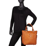 Piel Leather Tablet Shoulder Bag Cross Body, Saddle, One Size