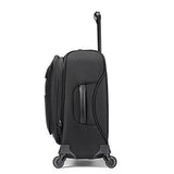 Samsonite Flexis Expandable Softside Carry On Luggage With Spinner Wheels, 19 Inch, Jet Black