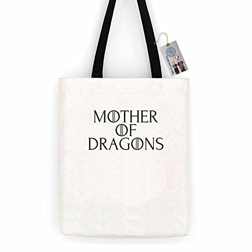 Game of Thrones Mother of Dragons Cotton Canvas Tote Bag Carry All Day Bag