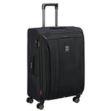 Delsey Luggage Titanium Soft Expandable 25 Inch Spinner, Black