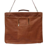 Piel Leather Elite Garment Bag, Saddle, One Size