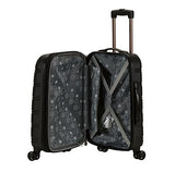 Rockland Luggage Melbourne 20 Inch Expandable Abs Carry On Luggage, Black, One Size