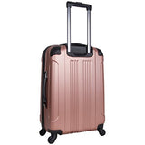 Kenneth Cole Reaction Out Of Bounds Abs 4-Wheel Luggage 3-Piece Set 20", 24" And 28" Sizes, Rose