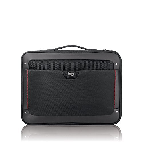 Solo Elite 17.3 Inch Laptop Slim Brief, Black