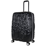 Aimee Kestenberg Women'S 24" Abs Expandable 8-Wheel Upright Checked Luggage, Black