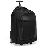 Wheeled Laptop Backpack with USB Charging Port Waterproof Luggage Suitcase