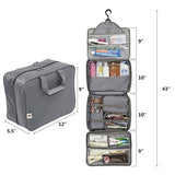 Extra Large Hanging Toiletry Bag With Customizable Storage | Store Toiletries, Makeup, Cosmetics, Personal Items | Waterproof Fabric, Hang Hook | Makeup Bag | Cosmetic Bag