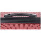 Kenneth Cole Reaction Wave Rush 28" Lightweight Hardside PET 8-Wheel Spinner Expandable Checked Suitcase, Warm Red