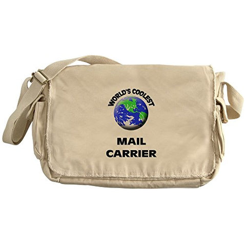 Cafepress - World'S Coolest Mail Carrier - Unique Messenger Bag, Canvas Courier Bag