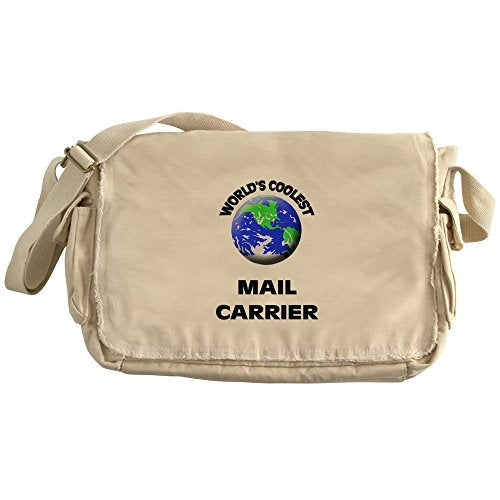 Cafepress - World'S Coolest Mail Carrier - Unique Messenger Bag, Canvas Courier Bag