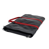 Project 11 Garment Weekender Black Leather with Red accents bag by Hook & Albert