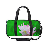 Beautiful Lotus And Cute BeeTravel Duffle Bag Sports Luggage with Backpack Tote Gym Bag for Man and Women