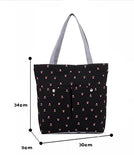 Bibitime Printing Tulips Flowers Tote Bag For Women Canvas Messenger Shoulder Bags Flower
