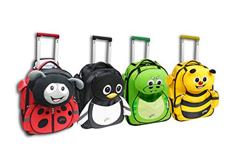 <Graceorchid>Cuties And Pals Carry-On Trolley Luggage + Pillow - Penguin