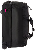 Vera Bradley Lighten Up Foldable Rolling Duffel, Polyester, Black, One Size