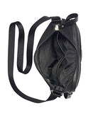 Calvin Klein Lane Nylon North/South Messenger Crossbody, black/silver