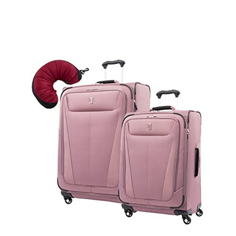Travelpro Maxlite 5 | 3-Pc Set | 25" & 29" Exp. Spinners With Travel Pillow (Dusty Rose)
