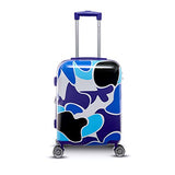 Gabbiano Camo Collection 3 Piece Hardside Spinner Set (Blue)