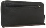 Derek Alexander Full Zip Travel Wallet, Black/Bronze, One Size