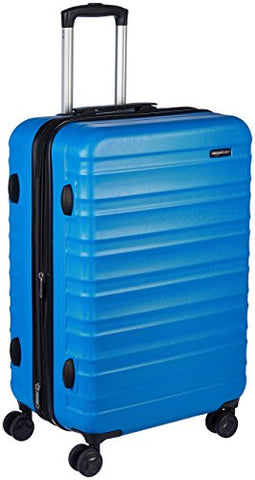 Amazonbasics Hardside Spinner Luggage - 24-Inch, Light Blue