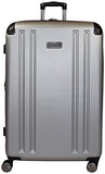 Kenneth Cole Reaction 8 Wheelin Expandable Luggage Spinner Suitcase Medium 25" (Light Silver)