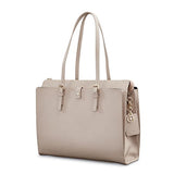 Samsonite Ladies Leather N/S Tote Light Grey
