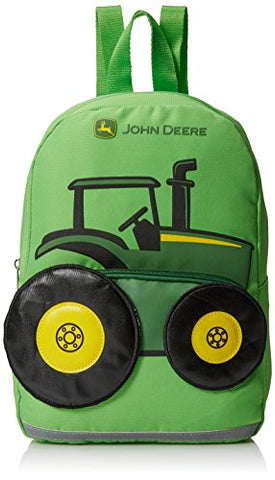 John Deere Boys' Tractor Toddler Backpack, Lime Green