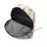 Finex Gudetama Lazy Egg Yolk White Canvas Popular Cute Costume Cartoon Casual Backpack with 15 inch Laptop Storage Compartment for College Student Daypack Travel Bag