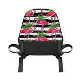InterestPrint Tropical Flamingo and Palm TRE Lightweight Durable Daypack School Backpack