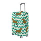Luggage Cover Cartoon Dachshunds Suitcase Protector Travel Luggage 18-32 Inch