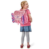 Bixbee Kids Backpack, Childrens Backpack for Girls & Boys, Water Resistant Backpack with Pockets, Durable Zippers & Easy Carry Design - Great Size for School & Travel in Sparkalicious Pink Butterflyer
