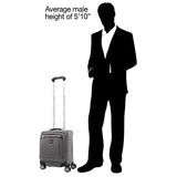 Travelpro Luggage Platinum Elite 16" Carry-on Spinner Tote with USB Port, Vintage Grey