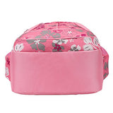 Tinksky Flowers Pattern Backpacks For Girls Elementary School Students Book Bag Pink