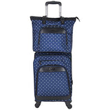 Kenneth Cole Reaction Dot Matrix 600d Polyester 2-Piece Luggage Set; Laptop Tote, 20" Carry-on,