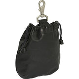 Piel Leather Drawstring Pouch, Saddle, One Size
