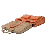 McKlein, W Series, Verona, Top Grain Cowhide Leather, 15" Leather Fly-Through Checkpoint-Friendly Ladies' Laptop Briefcase, Orange (96620)