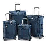 Samsonite Lineate Expandable Softside Checked Luggage with Spinner Wheels, 25 Inch, Evening Teal