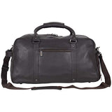 Kenneth Cole Reaction Men's 20" Leather Top Zip Travel with RFID Duffel Bag Brown One Size