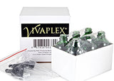 Vivaplex, 6, Green, 4 oz Glass Bottles, with Glass Eye Droppers
